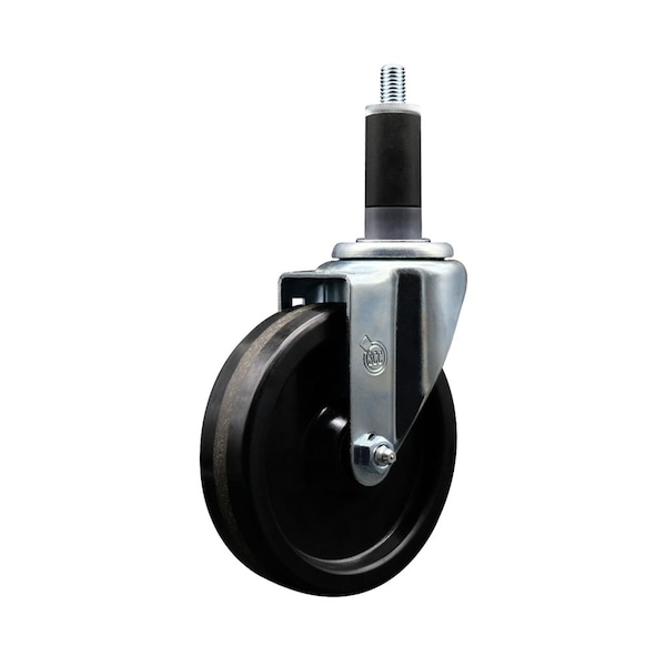 Service Caster 5'' Phenolic Wheel Swivel 1-1/8'' Expanding Stem Caster SCC-EX20S514-PHS-118 - main